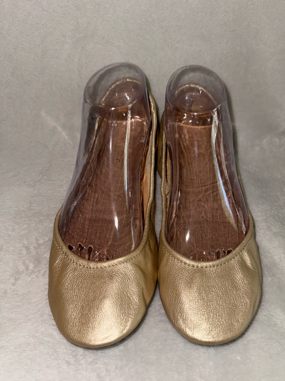 Tieks Metallic Gold Leather Ballet Flats
